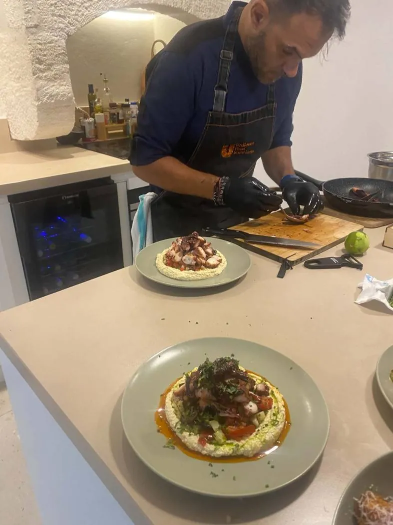 Chef in action private dining experience