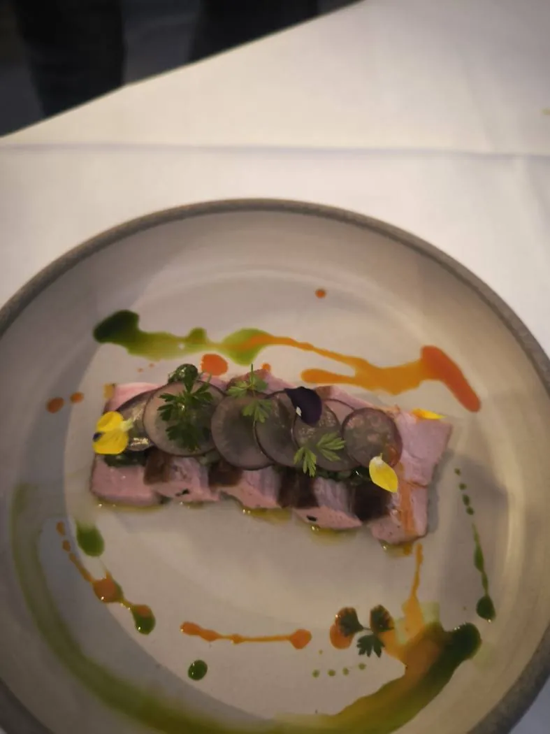 Plated private dining dish in Crete